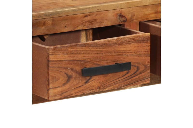 Skänk med 3 lådor 110x30x80 cm massivt akaciaträ - Brun - Sideboard & skänk