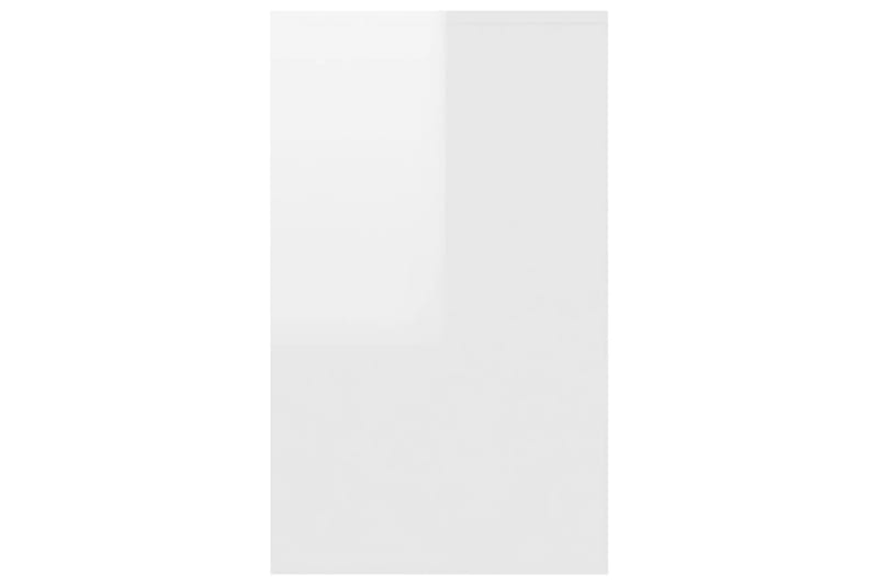 Skänk med 3 lådor vit högglans 120x41x75 cm sp�ånskiva - Vit högglans - Sideboard & skänk