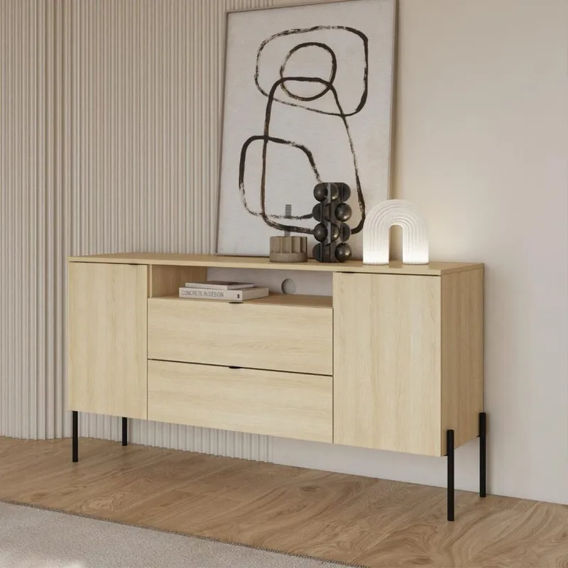 Skänk Ore 2 Dörrar med 2 Lådor - Lindberg ek - Förvaring - Förvaringsmöbler - Sideboard & skänk
