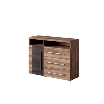 Skänk Roger 1 Dörr med 3 Lådor - Satin Valnöt - Förvaring - Förvaringsmöbler - Sideboard & skänk