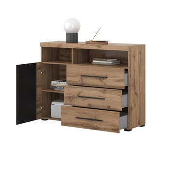 Skänk Roger 1 Dörr med 3 Lådor - Wotan Ek - Förvaring - Förvaringsmöbler - Sideboard & skänk