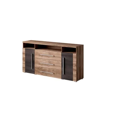 Skänk Roger 2 Dörrar med 3 Lådor - Satin Valnöt, 182 cm - Förvaring - Förvaringsmöbler - Sideboard & skänk