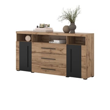 Skänk Roger 2 Dörrar med 3 Lådor - Wotan Ek, 182 cm - Förvaring - Förvaringsmöbler - Sideboard & skänk