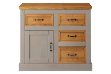 Skänk Selma 100x38x87 cm, Grå/Fläck/Vax - 100x38x87 cm, Grå/Fläck/Vax - Förvaring - Förvaringsmöbler - Sideboard & skänk