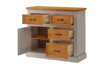 Skänk Selma 100x38x87 cm, Grå/Fläck/Vax - 100x38x87 cm, Grå/Fläck/Vax - Förvaring - Förvaringsmöbler - Sideboard & skänk