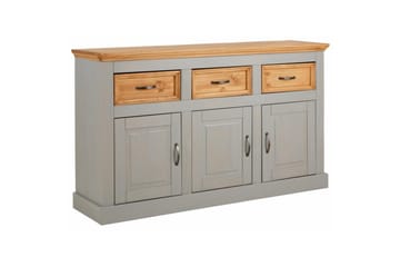 Skänk Selma 145x38x87 cm, Grå/Fläck/Vax - 145x38x87 cm, Grå/Fläck/Vax - Förvaring - Förvaringsmöbler - Sideboard & skänk