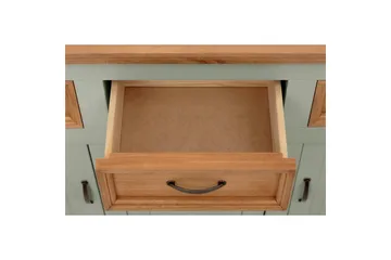 Skänk Selma 145x38x87 cm, Salviagrön/fläck/vax - 145x38x87 cm, Salviagrön/fläck/vax - Förvaring - Förvaringsmöbler - Sideboard & skänk