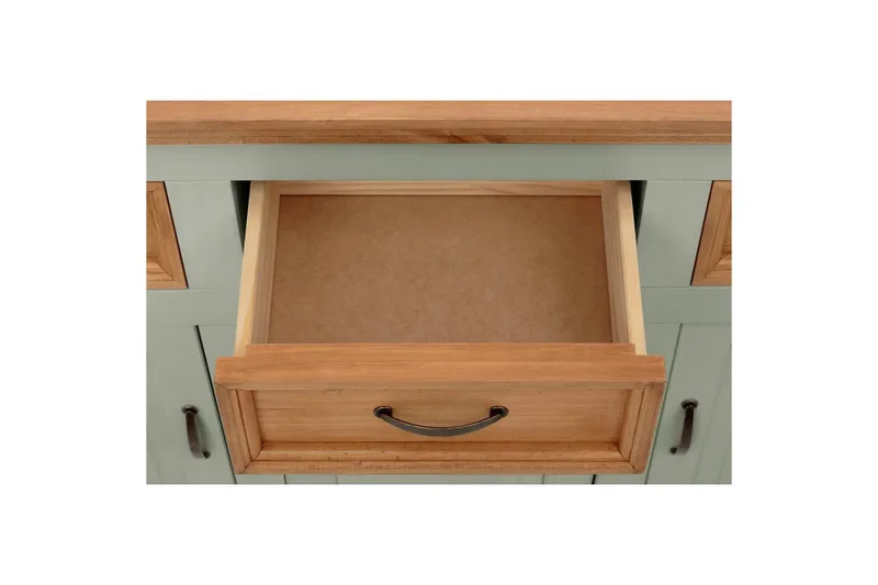 Skänk Selma 145x38x87 cm, Salviagrön/fläck/vax - 145x38x87 cm, Salviagrön/fläck/vax - Förvaring - Förvaringsmöbler - Sideboard & skänk