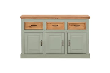 Skänk Selma 145x38x87 cm, Salviagrön/fläck/vax - 145x38x87 cm, Salviagrön/fläck/vax - Förvaring - Förvaringsmöbler - Sideboard & skänk