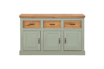 Skänk Selma 145x38x87 cm, Salviagrön/fläck/vax - 145x38x87 cm, Salviagrön/fläck/vax - Förvaring - Förvaringsmöbler - Sideboard & skänk