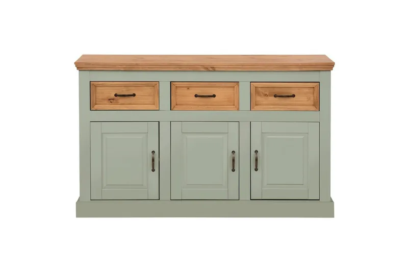 Skänk Selma 145x38x87 cm, Salviagrön/fläck/vax - 145x38x87 cm, Salviagrön/fläck/vax - Förvaring - Förvaringsmöbler - Sideboard & skänk