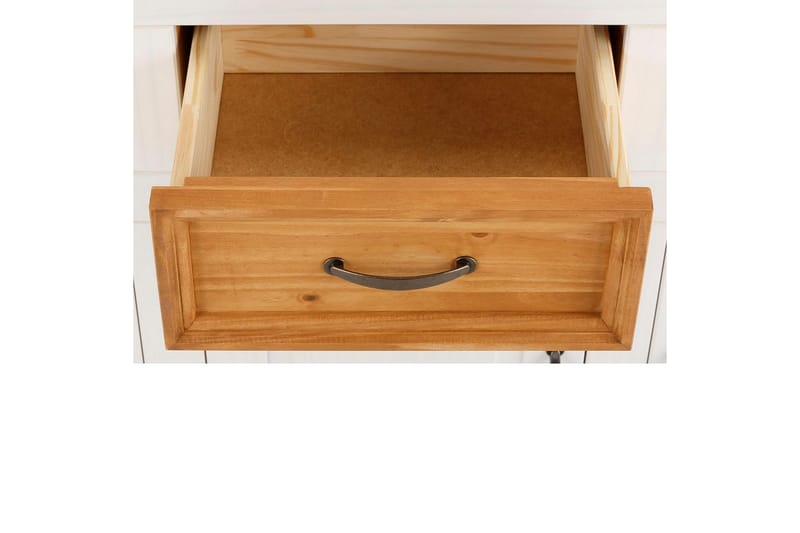 Skänk Selma 145x38x87 cm, Vit/Fläck/Vax - 145x38x87 cm, Vit/Fläck/Vax - Förvaring - Förvaringsmöbler - Sideboard & skänk
