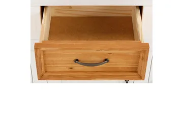 Skänk Selma 145x38x87 cm, Vit/Fläck/Vax - 145x38x87 cm, Vit/Fläck/Vax - Förvaring - Förvaringsmöbler - Sideboard & skänk
