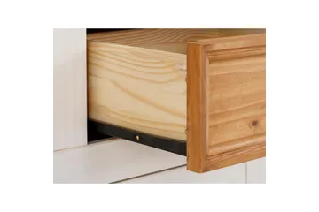 Skänk Selma 145x38x87 cm, Vit/Fläck/Vax - 145x38x87 cm, Vit/Fläck/Vax - Förvaring - Förvaringsmöbler - Sideboard & skänk