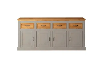 Skänk Selma 190x38x87, Grå/Fläck/Vax - 190x38x87, Grå/Fläck/Vax - Förvaring - Förvaringsmöbler - Sideboard & skänk