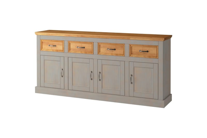 Skänk Selma 190x38x87, Grå/Fläck/Vax - 190x38x87, Grå/Fläck/Vax - Förvaring - Förvaringsmöbler - Sideboard & skänk