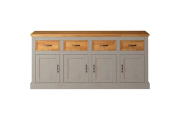 Skänk Selma 190x38x87, Grå/Fläck/Vax - 190x38x87, Grå/Fläck/Vax - Förvaring - Förvaringsmöbler - Sideboard & skänk