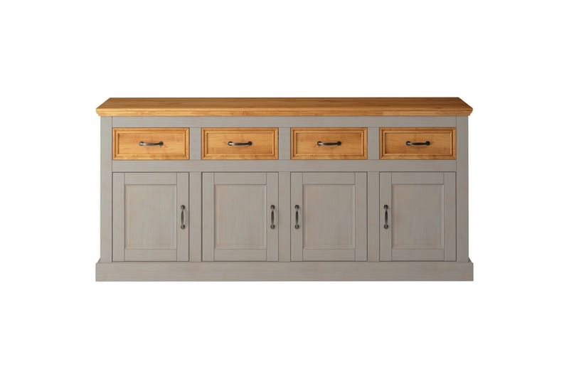 Skänk Selma 190x38x87, Grå/Fläck/Vax - 190x38x87, Grå/Fläck/Vax - Förvaring - Förvaringsmöbler - Sideboard & skänk