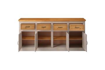 Skänk Selma 190x38x87, Grå/Fläck/Vax - 190x38x87, Grå/Fläck/Vax - Förvaring - Förvaringsmöbler - Sideboard & skänk