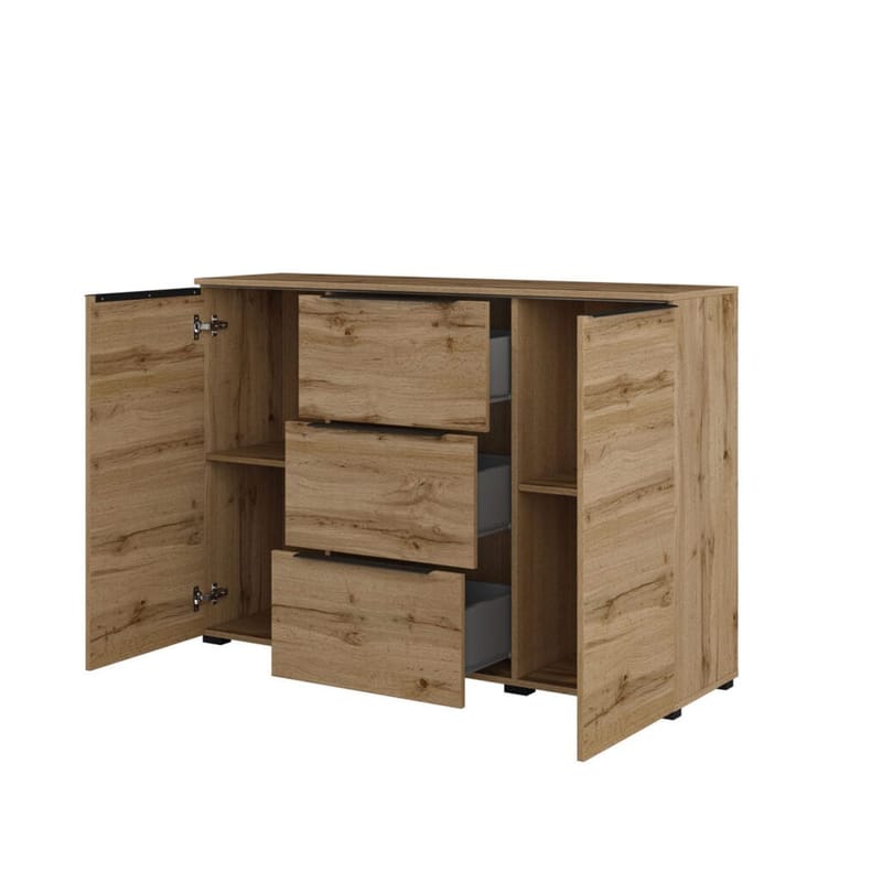 Skänk Tana 2 Dörrar med 3 Lådor - Wotan Ek - Förvaring - Förvaringsmöbler - Sideboard & skänk