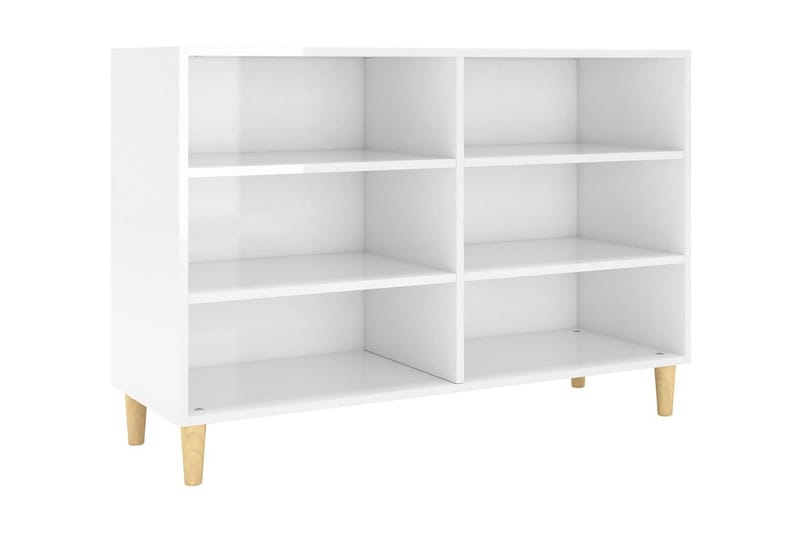 Skänk vit högglans 103,5x35x70 cm spånskiva - Sideboard & skänk