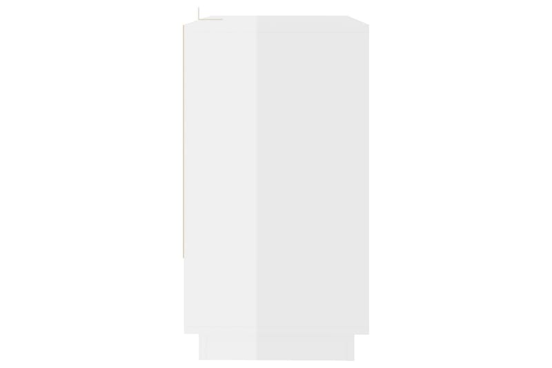 Skänk vit högglans 70x41x75 cm spånskiva - Vit högglans - Sideboard & skänk