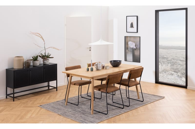 Skänk Wiester 125 cm - Svart - Förvaring - Förvaringsmöbler - Sideboard & skänk