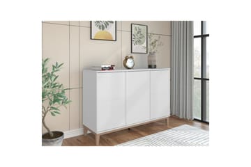 Skänk Pelle 120x41x85 cm, Vit/Wotan ek - 120x41x85 cm, Vit/Wotan ek - Förvaring - Förvaringsmöbler - Sideboard & skänk