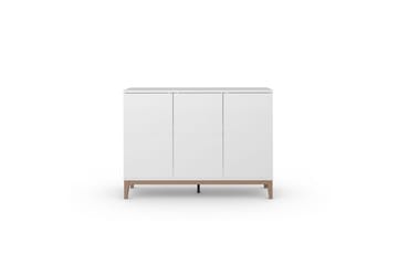Skänk Pelle 120x41x85 cm, Vit/Wotan ek - 120x41x85 cm, Vit/Wotan ek - Förvaring - Förvaringsmöbler - Sideboard & skänk