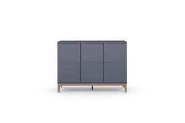 Skänk Pelle 120x41x85 cm, Grå/Wotan Ek - 120x41x85 cm, Grå/Wotan Ek - Förvaring - Förvaringsmöbler - Sideboard & skänk
