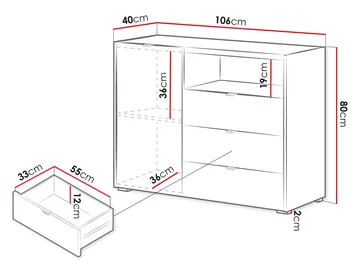 Sovren Byrå 106 cm - Brun - Förvaring - Förvaringsmöbler - Byrå