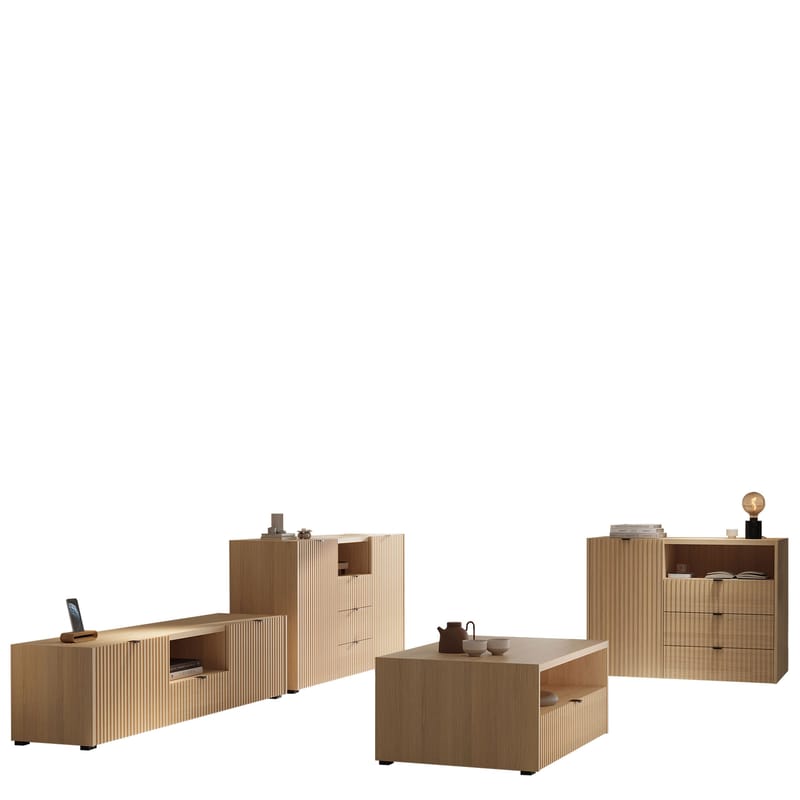 Sovren Möbelset För Vardagsrum, Brun