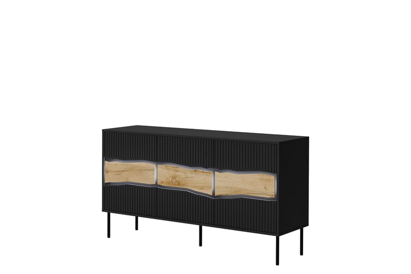 Stintino Skänk 144x40 cm - Svart/Brun - Förvaring - Förvaringsmöbler - Sideboard & skänk
