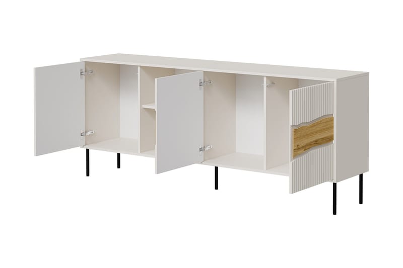 Stintino Skänk 190x40 cm - Svart/Brun - Förvaring - Förvaringsmöbler - Sideboard & skänk