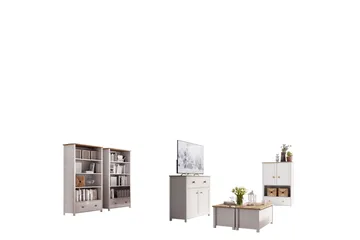 Storys Möbelset För Vardagsrum - Brun - Förvaring - Förvaringsmöbler - Möbelset för vardagsrum