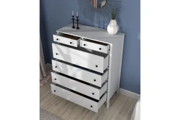 Talven Byrå 108 cm - Natur/Vit - Förvaring - Förvaringsmöbler - Byrå