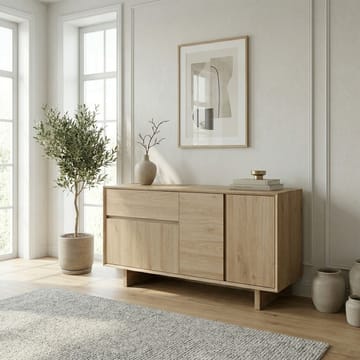 Tavon Konsol 146x76x45 cm - Naturlig ek - Förvaring - Förvaringsmöbler - Sideboard & skänk