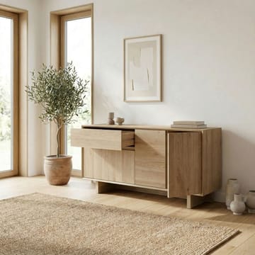 Tavon Konsol 146x76x45 cm - Naturlig ek - Förvaring - Förvaringsmöbler - Sideboard & skänk