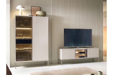 Tenorio Möbelset För Vardagsrum - Beige - Förvaring - Förvaringsmöbler - Möbelset för vardagsrum