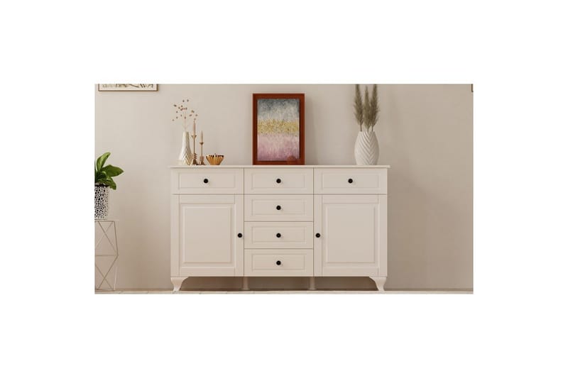 Thoro Hörnbyrå 130 cm - Matt Vit - Förvaring - Förvaringsmöbler - Byrå