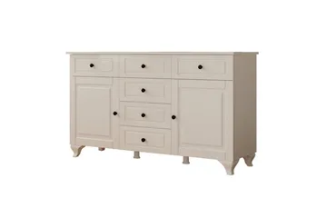 Thoro Hörnbyrå 130 cm - Matt Vit - Förvaring - Förvaringsmöbler - Byrå