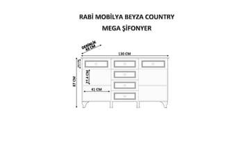 Thoro Hörnbyrå 130 cm - Matt Vit - Förvaring - Förvaringsmöbler - Byrå