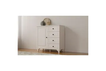 Thoro Hörnbyrå 87 cm - Matt Vit - Förvaring - Förvaringsmöbler - Byrå