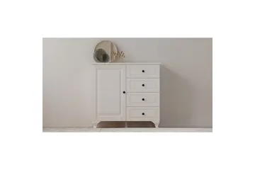 Thoro Hörnbyrå 87 cm - Matt Vit - Förvaring - Förvaringsmöbler - Byrå