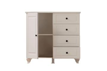 Thoro Hörnbyrå 87 cm - Matt Vit - Förvaring - Förvaringsmöbler - Byrå