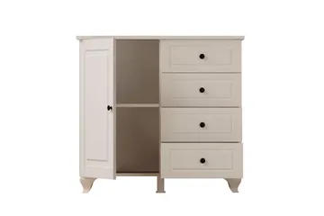 Thoro Hörnbyrå 87 cm - Matt Vit - Förvaring - Förvaringsmöbler - Byrå