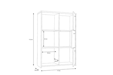 Toledor Sideboard 113x77 cm - Brun/Vit - Förvaring - Förvaringsmöbler - Sideboard & skänk