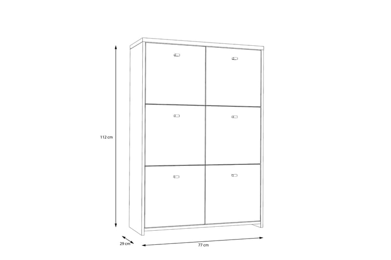 Toledor Sideboard 113x77 cm - Brun/Vit - Förvaring - Förvaringsmöbler - Sideboard & skänk