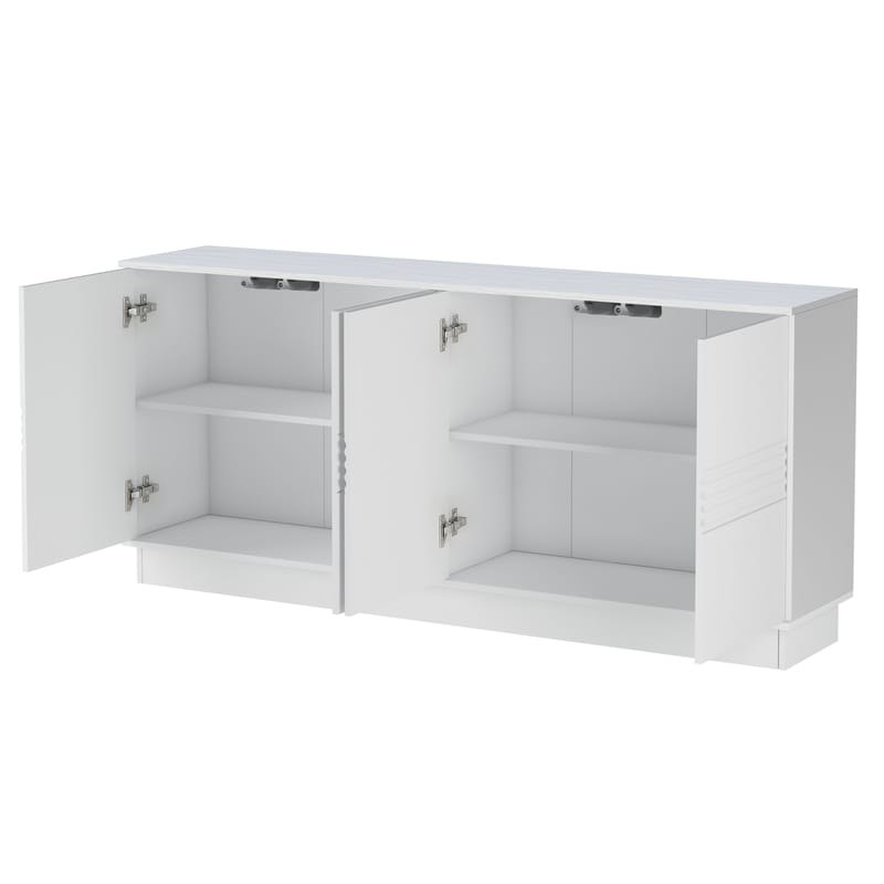 Toro Skänk 180x80 cm - Vit - Förvaring - Förvaringsmöbler - Sideboard & skänk