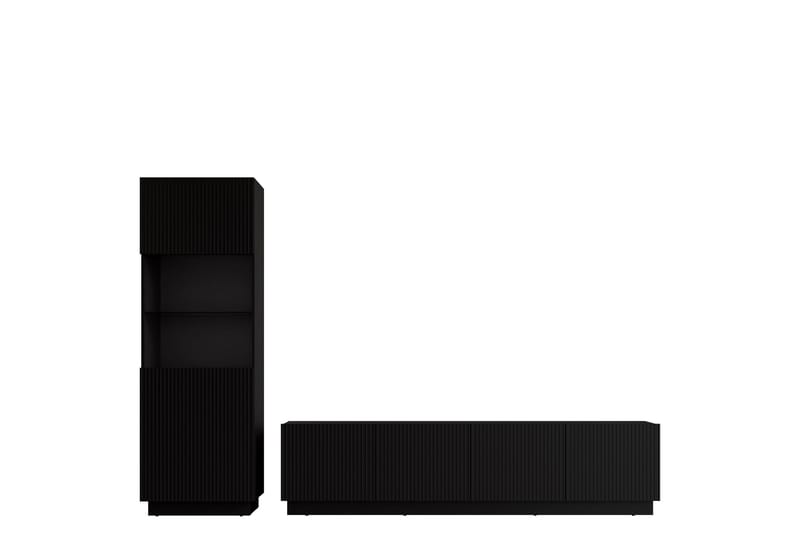 Torvalen Möbelset För Vardagsrum, Svart